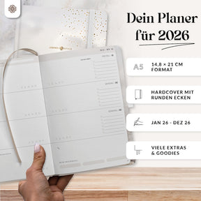 Terminplaner 2026 mit Stiftschlaufe