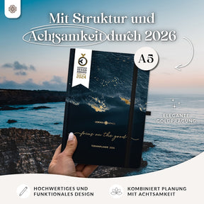 Terminplaner 2026 mit Stiftschlaufe