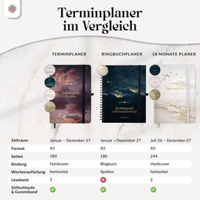 Terminplaner 2027 mit Stiftschlaufe