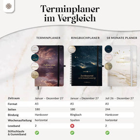 Terminplaner 2027 mit Stiftschlaufe