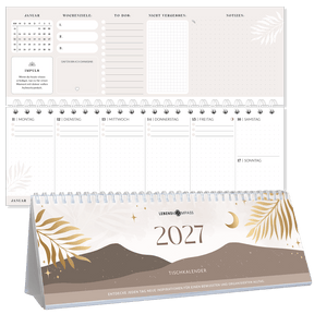 Tischkalender für 12 Monate - 2027