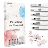 6er Pinsel Set mit Wassertank