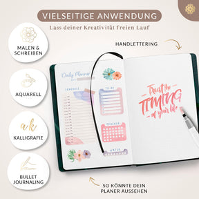 6er Pinsel Set mit Wassertank