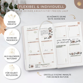Bullet Journal "PRO" DIN A5 - Notizbuch mit Punktraster
