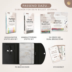 Bullet Journal "PRO" DIN A5 - Notizbuch mit Punktraster