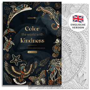 XXL Malbuch für Erwachsene - 100 Motive - Englische Version
