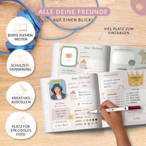 Freundebuch für Schulkinder
