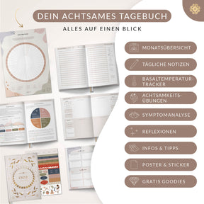 Zyklustagebuch "CYCLE" - mit Poster DIN A5