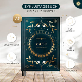 Zyklustagebuch "CYCLE" - mit Poster DIN A5
