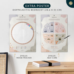 Zyklustagebuch "CYCLE" - mit Poster DIN A5