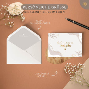 8er Set Grußkarten mit Umschlägen