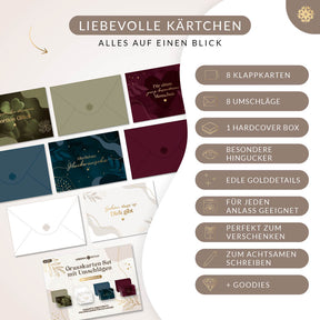 8er Set Grußkarten mit Umschlägen