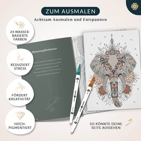 "Malzauber" - XXL Sparbundle zum Malen mit 100 Motiven