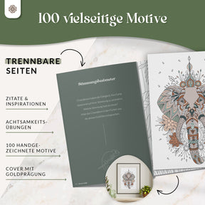 "Malzauber" - XXL Sparbundle zum Malen mit 100 Motiven