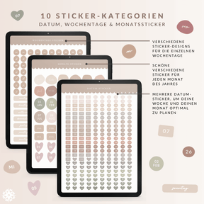 Digitales Sticker-Set - PDF mit Hyperlinks