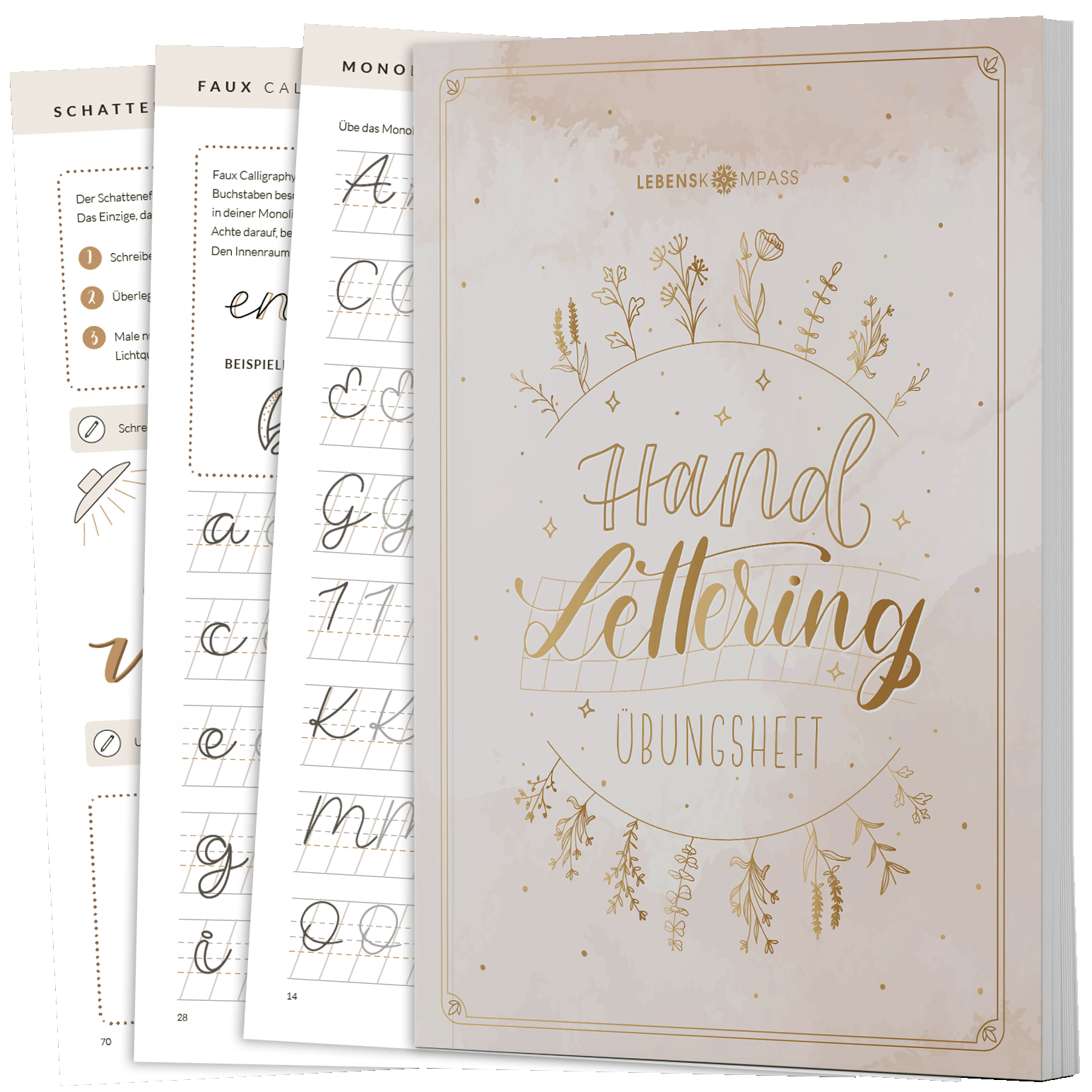 Handlettering Übungsheft für Anfänger