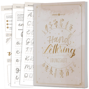 Handlettering Übungsheft für Anfänger