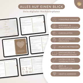 Digitaler Hochzeitsplaner - PDF mit Hyperlinks