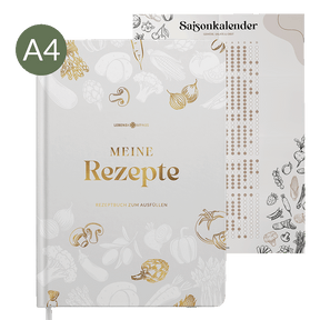 DIY Rezeptbuch mit Saisonkalender